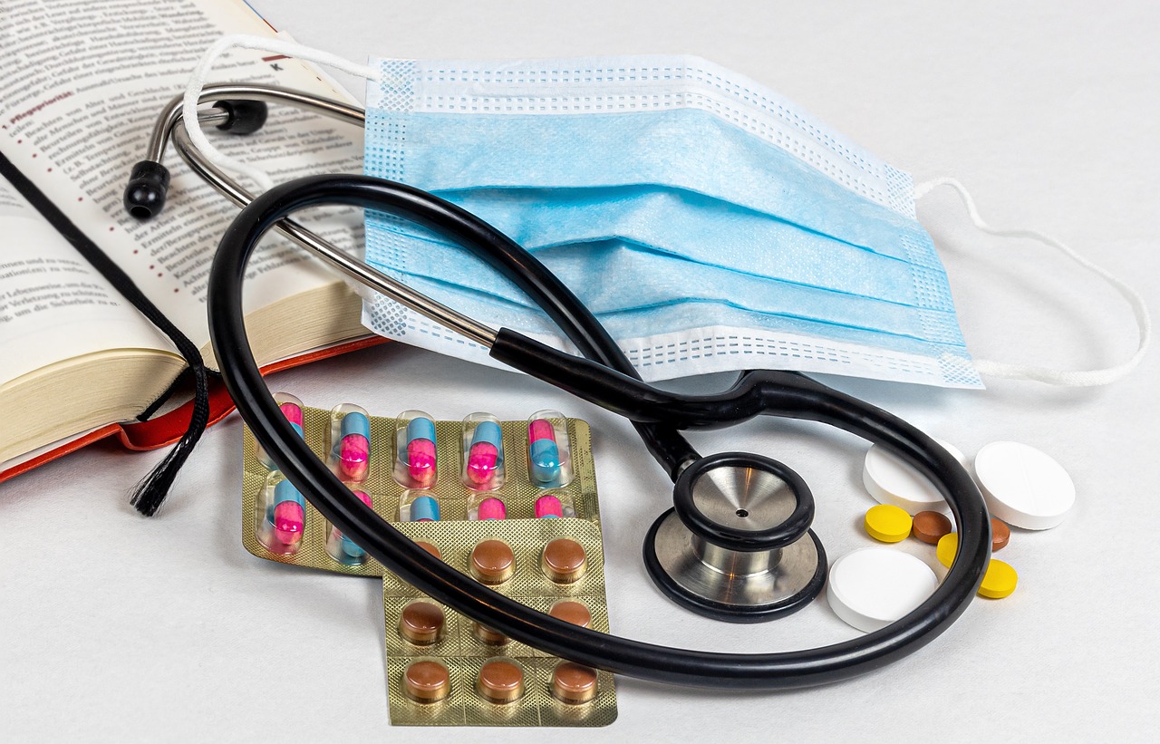 stethoscope, mouth guard, medicine, healthcare, disease, health, tablets, medical, treatment, health